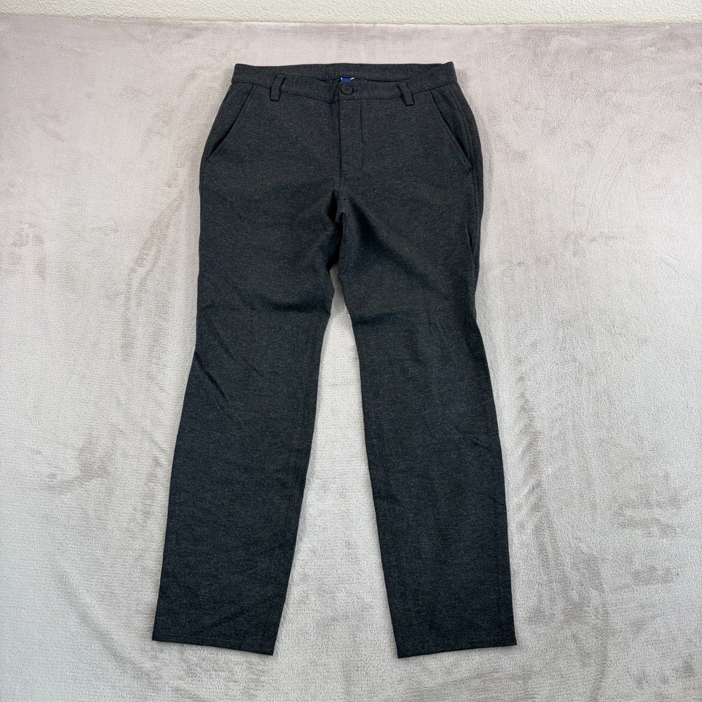Kit and Ace Stretch Performance Chino Pants Men 32x30 Charcoal Grey Vented
